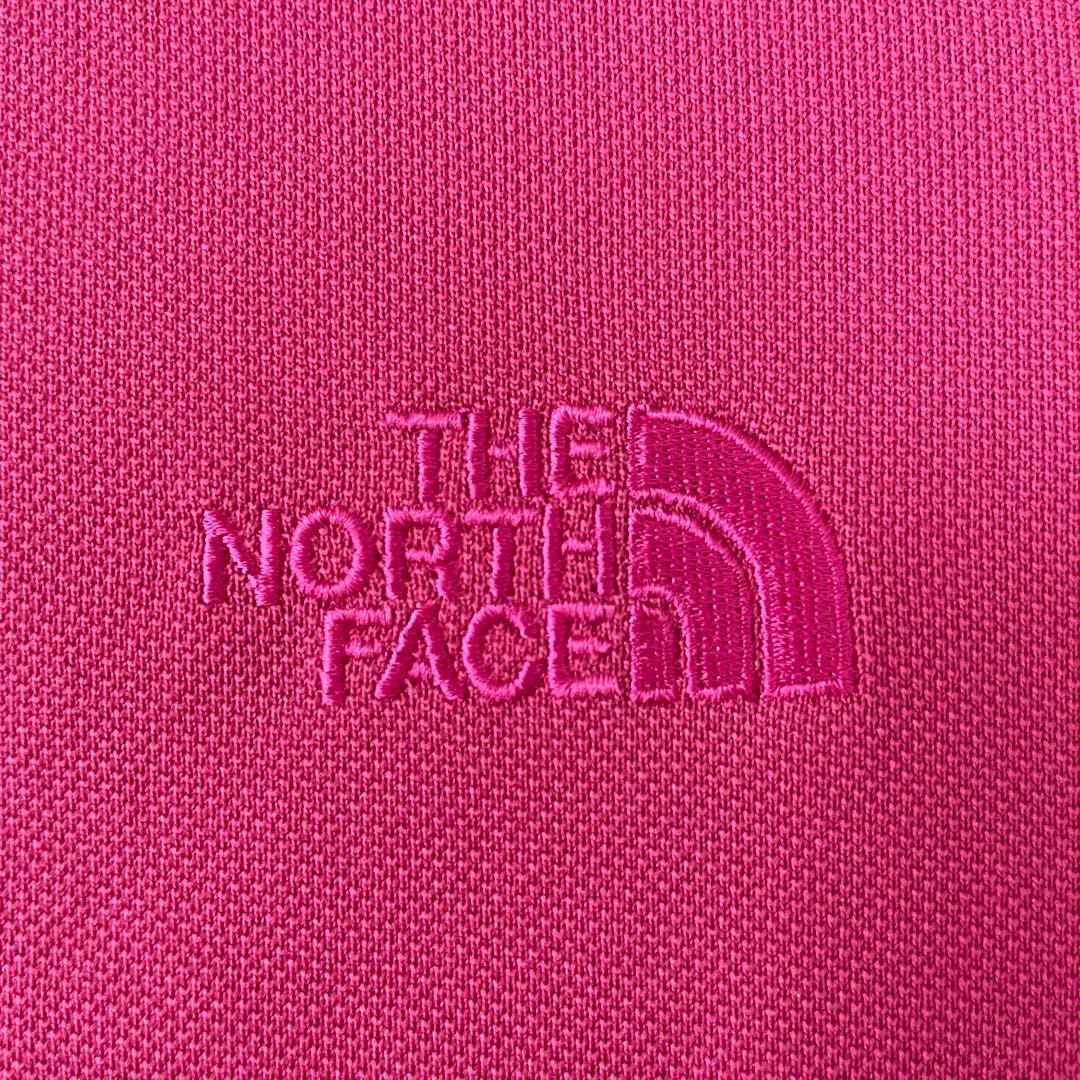 古着 THE NORTH FACE COOLMAX ピンク 半袖ポロシャツ L