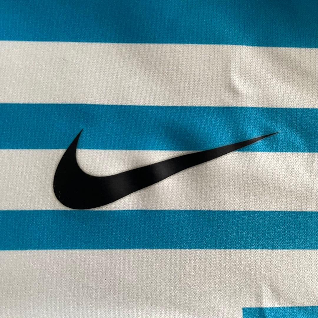 【希少2010年モデル 新品未使用タグ付】NIKE 青白ストライプ Tシャツ L