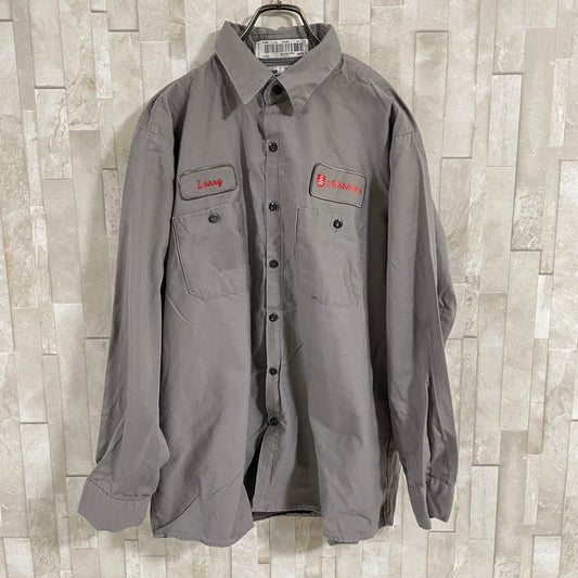 古着 UniFirst ユニファースト 長袖 ワークシャツ 17.5-02