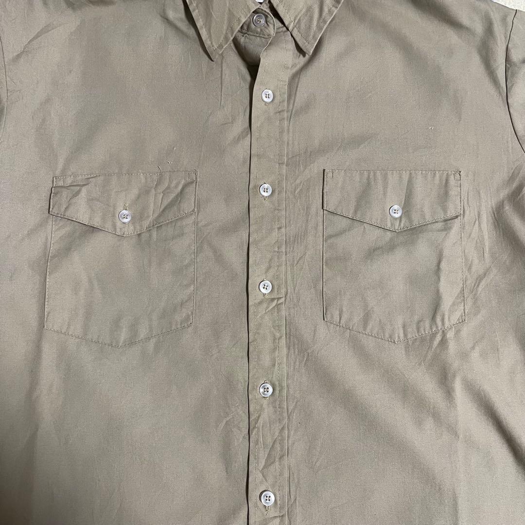 古着 Unitog ユニトグ 長袖ワークシャツ USA製 70年代 ブラウン