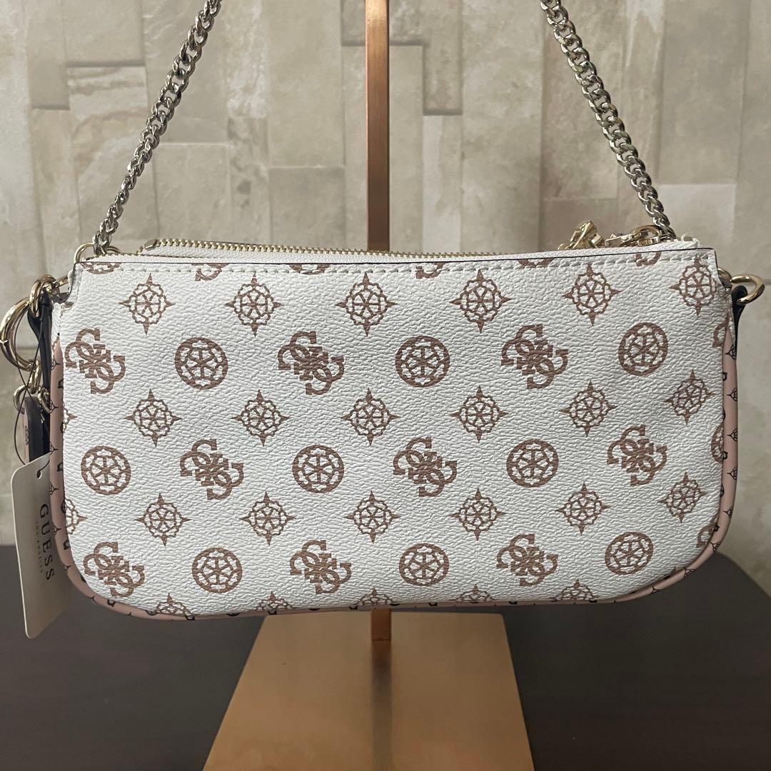 訳あり新品 GUESS ショルダーバッグ ダブルポーチ 2way