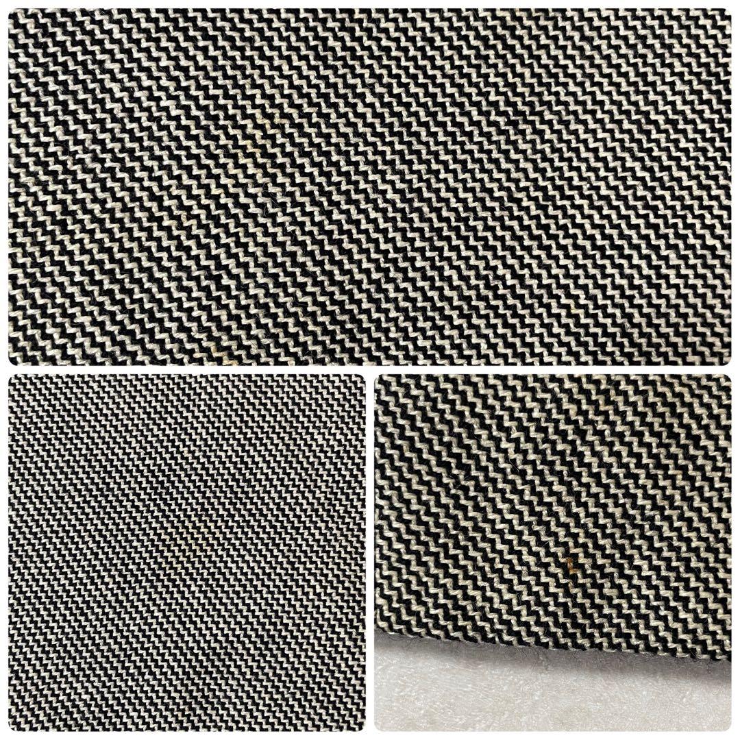 古着 FENDI ひざ丈スカート イタリア製 総柄 グレー×ブラック サイズ40