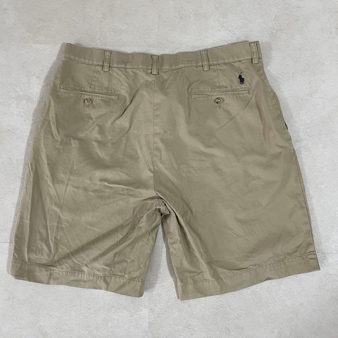 90s POLO RALPH LAUREN ハーフパンツ サイズ36 ベージュ