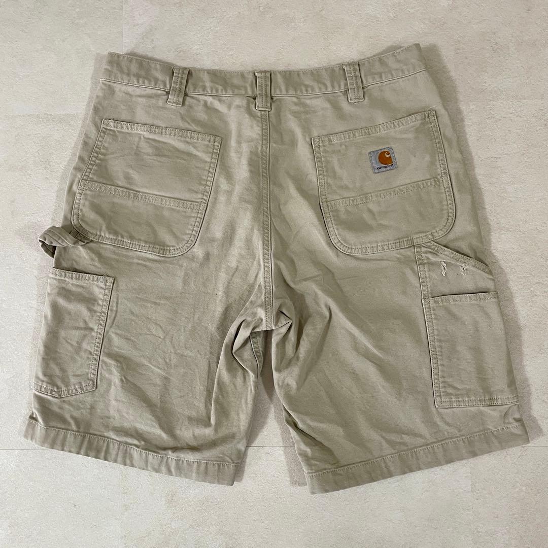 古着 carhartt ハーフパンツ BS3652 サイズ36 ベージュ