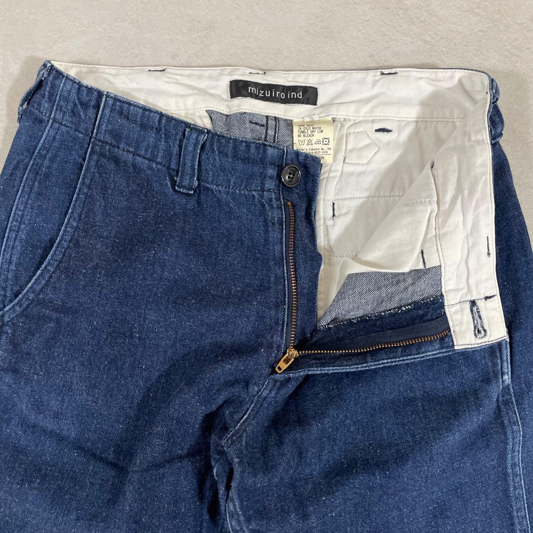 【美品】mizuiro ind ミズイロインド デニムパンツ SIZE 3