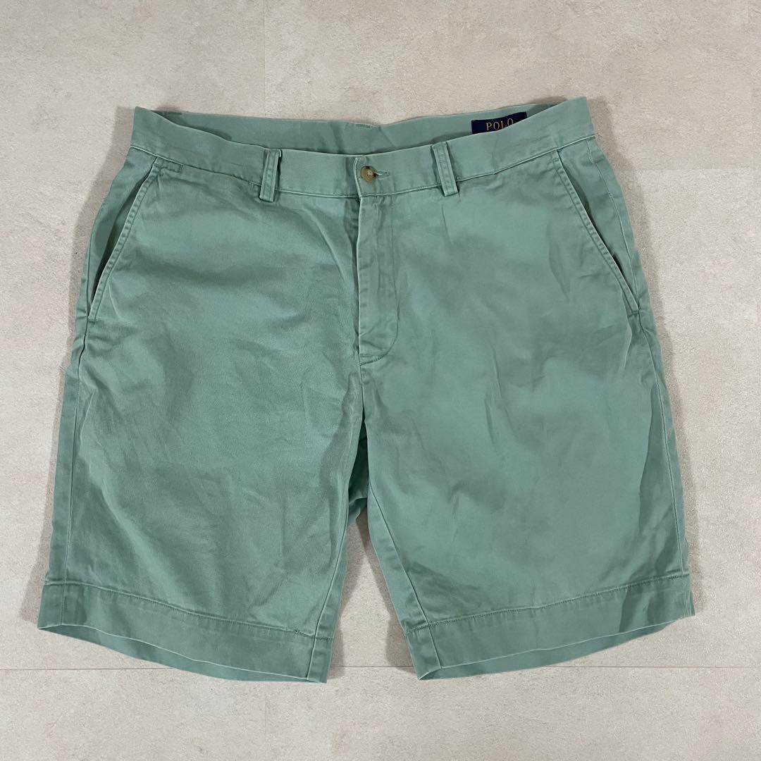 古着 POLO RALPH LAUREN ハーフパンツ サイズ34 グリーン
