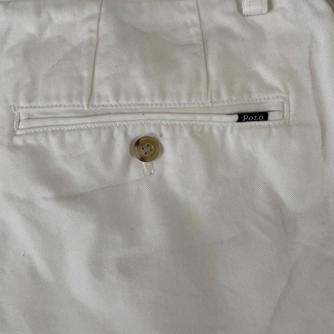 古着 POLO RALPH LAUREN ハーフパンツ サイズ33 ホワイト