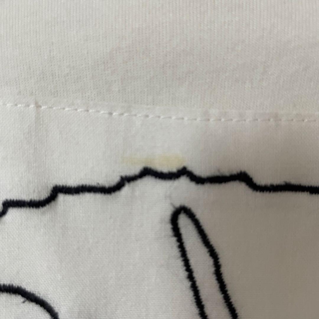 古着 DIESEL グラフィック刺繍 半袖Tシャツ Mサイズ ホワイト