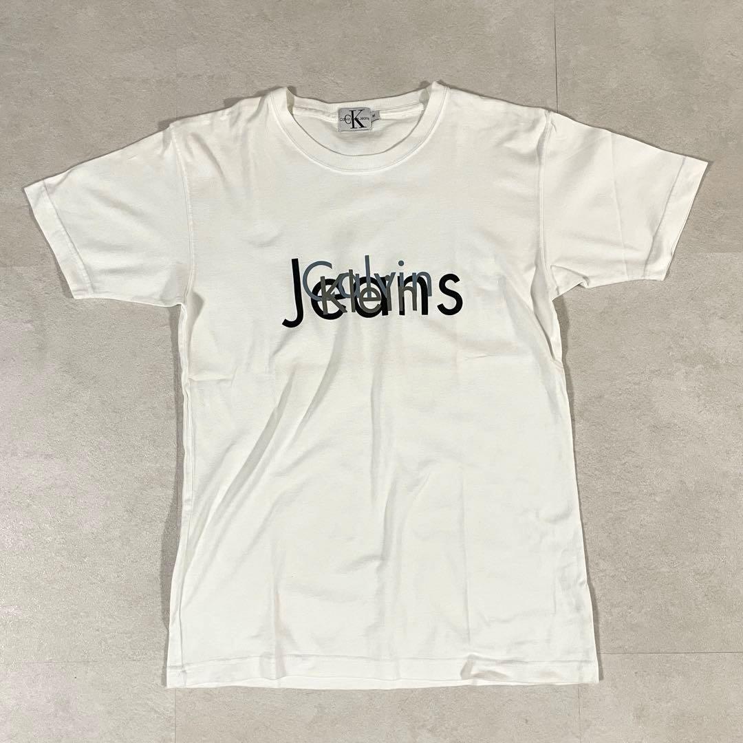 古着 Calvin Klein Jeans 半袖Tシャツ サイズM ホワイト