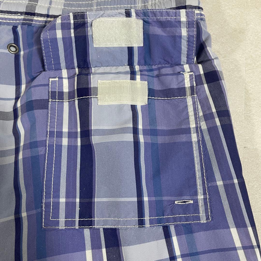 【美品】POLO RALPH LAUREN スイムショーツ 青チェック柄 S