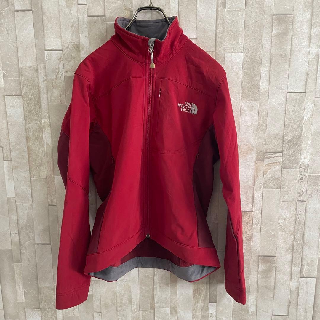 古着THE NORTH FACE ナイロンジャケット APEX ワインレッド