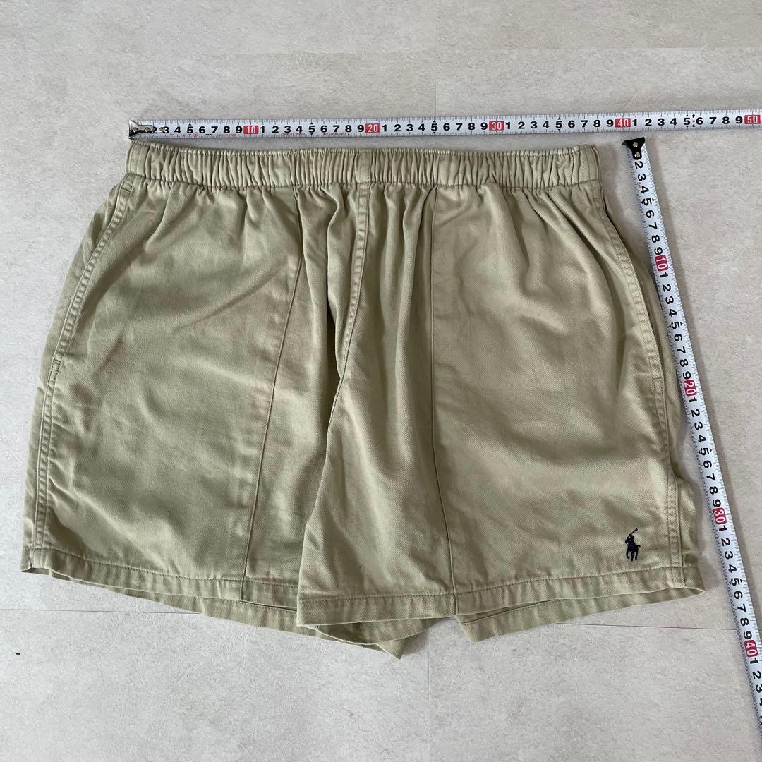 90s POLO RALPH LAUREN ハーフパンツ サイズL ベージュ