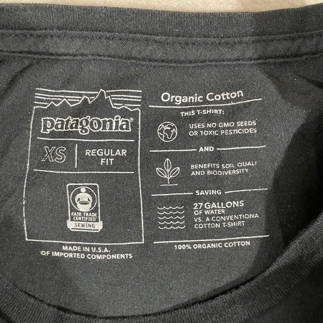 【限定美品】patagonia パタロハ 半袖Tシャツ サイズXS ブラック