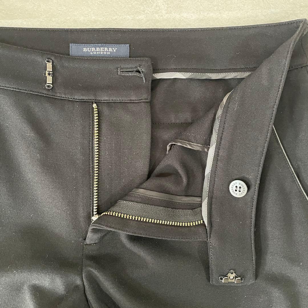 【美品】BURBERRY LONDON カジュアルパンツ 日本製 ブラック