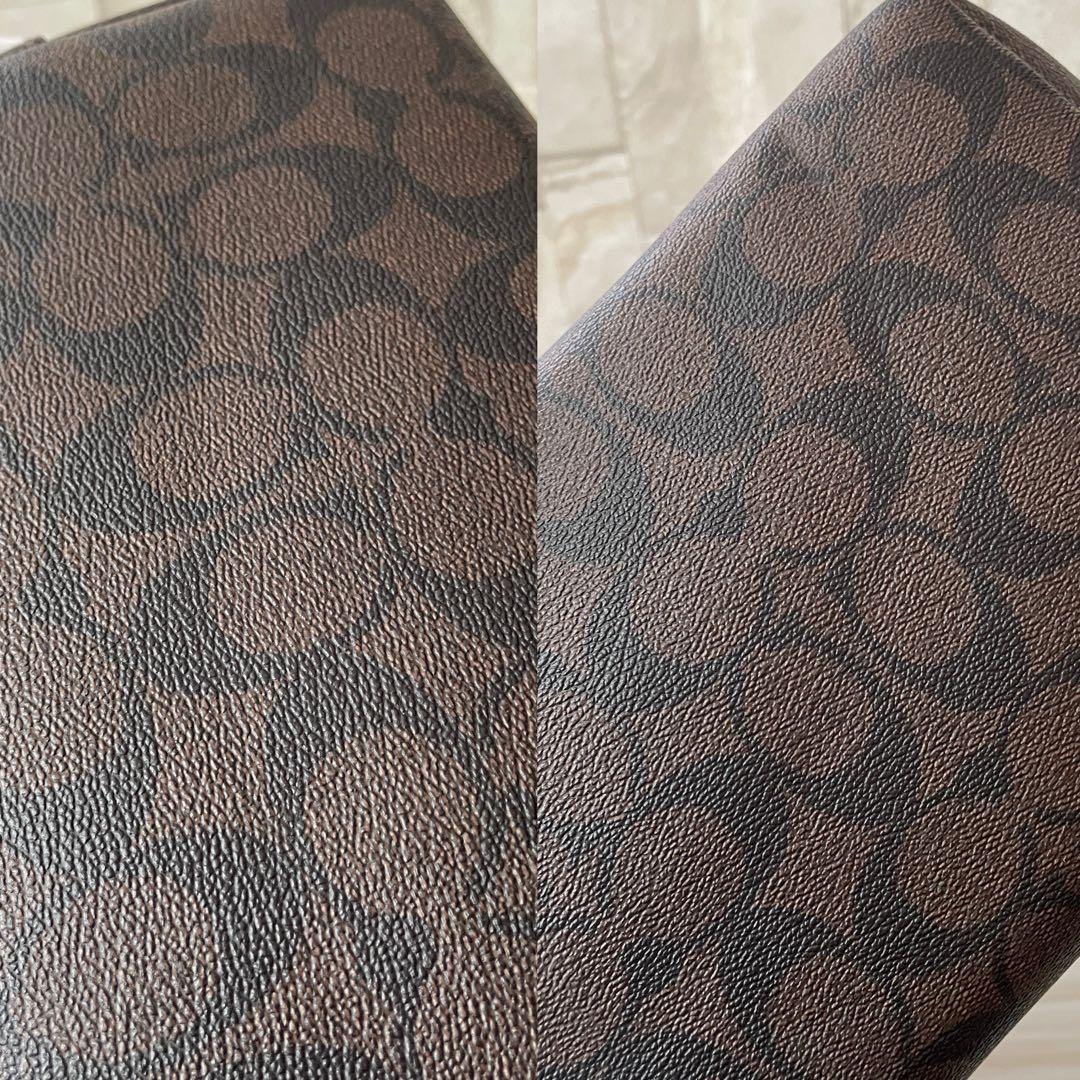 訳あり新品 COACH トートバッグ シグネチャー柄 ブラウン