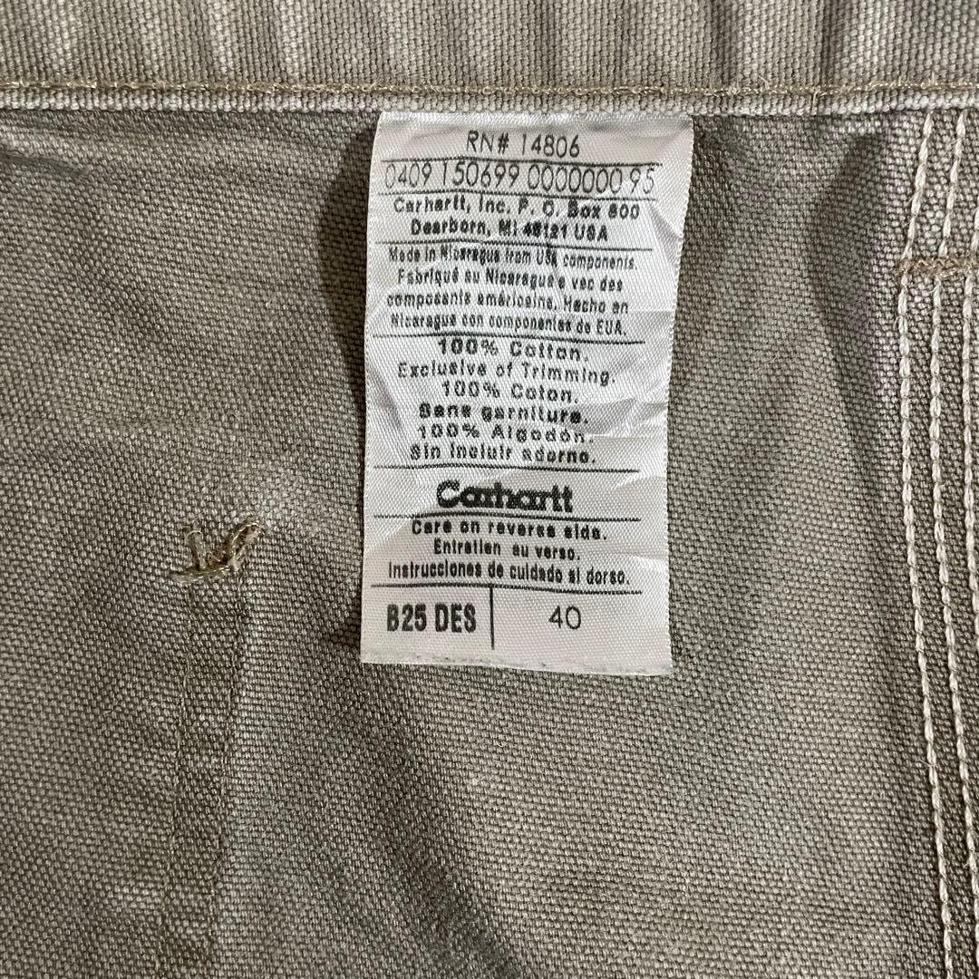 古着 carhartt ハーフパンツ サイズ40 グレー