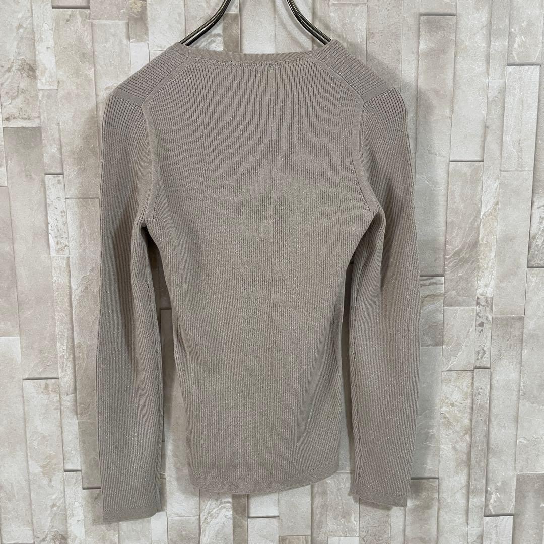 【美品】BURBERRY LONDON ニット セーター カシミヤ混 ラメ入り