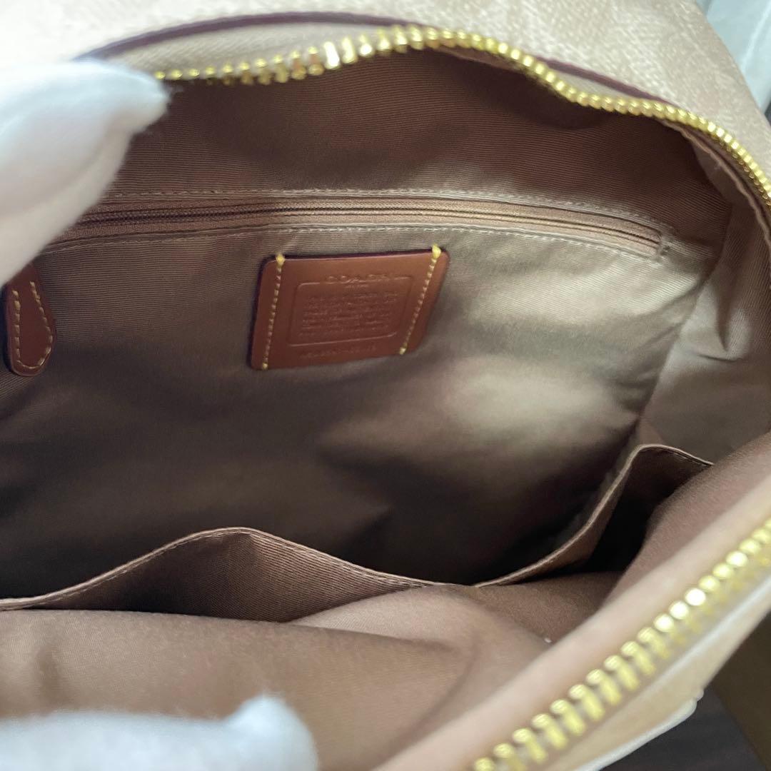 訳あり新品 COACH リュック CZ176 ベージュ系
