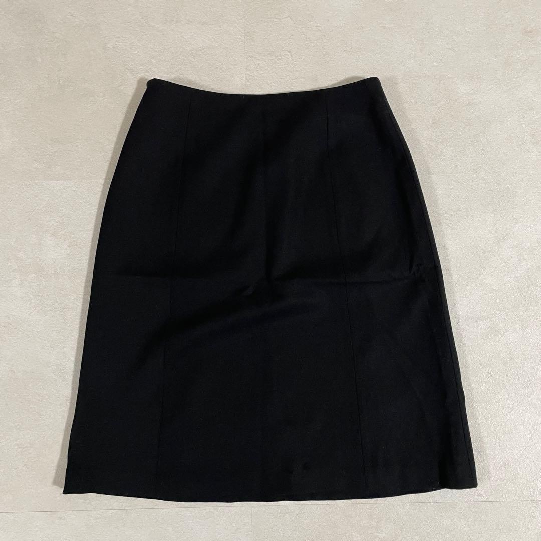 【美品】FENDI フェンディ ウールスカート イタリア製 サイズ42 ブラック