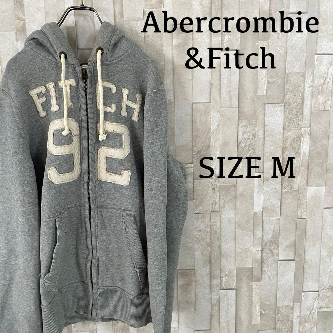 古着Abercrombie & Fitch ダメージ加工 ジップアップパーカー