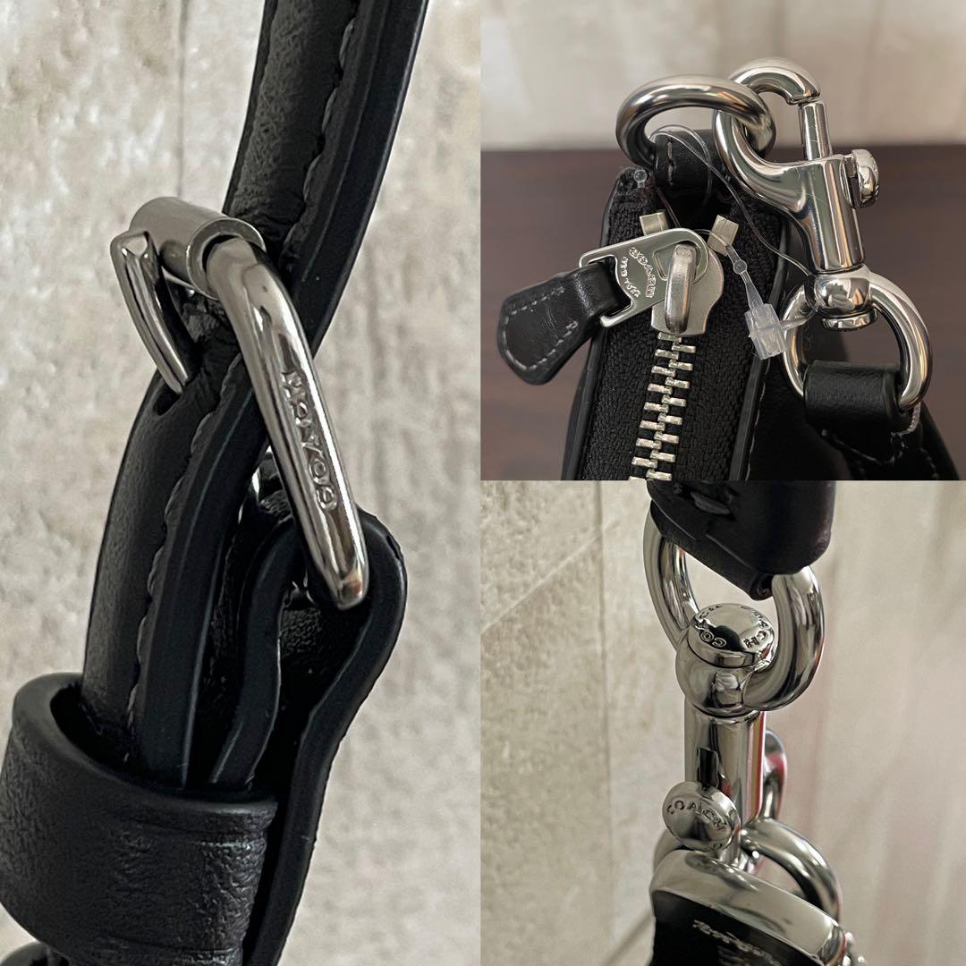 訳あり新品 COACH テリ ショルダーバッグ ブラック 2way