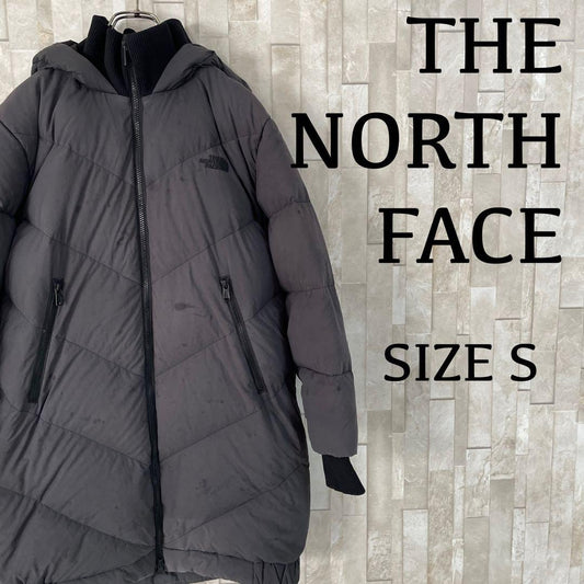 古着 THE NORTH FACE ロングダウンジャケット サイズS ブラック