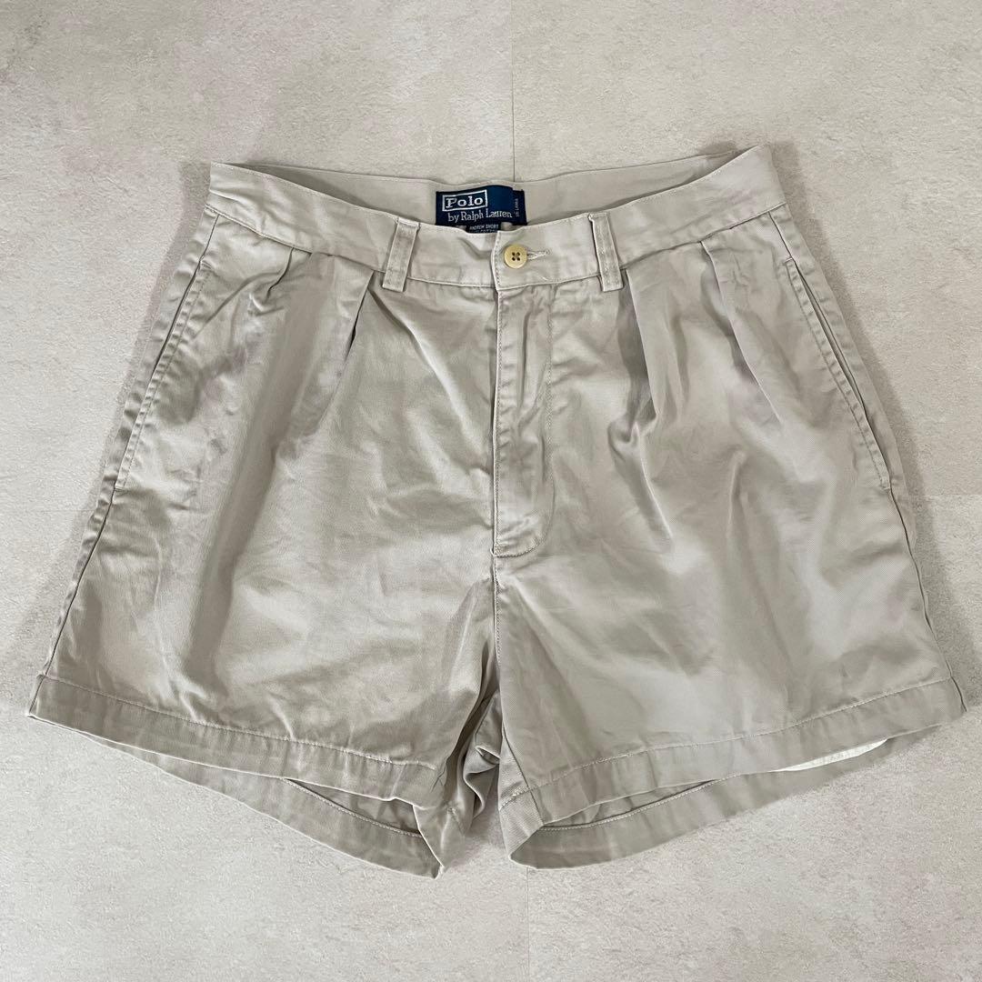 【美品】POLO RALPH LAUREN ハーフパンツ サイズ31 ベージュ