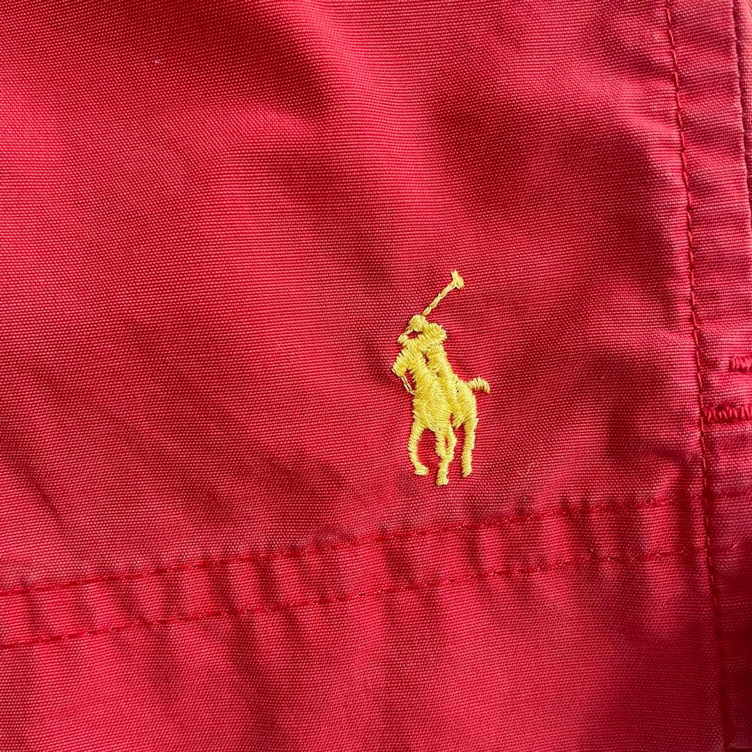 古着 RALPH LAUREN レッド スイムショーツ Mサイズ