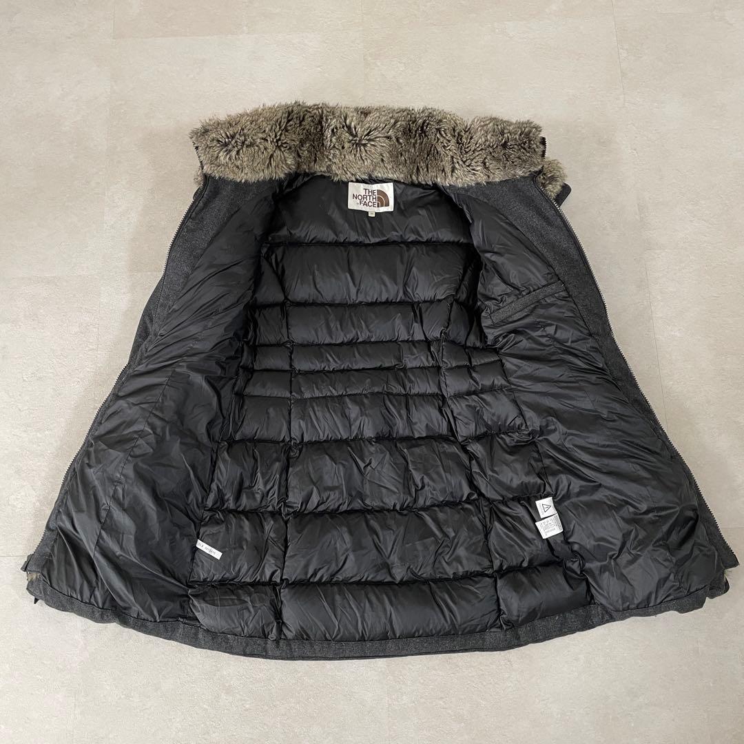 【海外限定】THE NORTH FACE ロングコート ファーベルト付 M