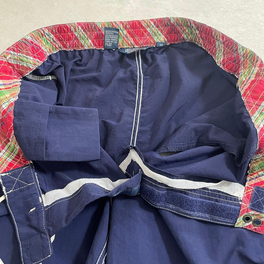 90s POLO RALPH LAUREN ネイビー スイムショーツ Lサイズ
