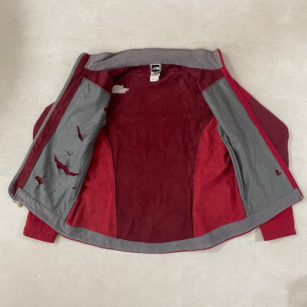 古着THE NORTH FACE ナイロンジャケット APEX ワインレッド