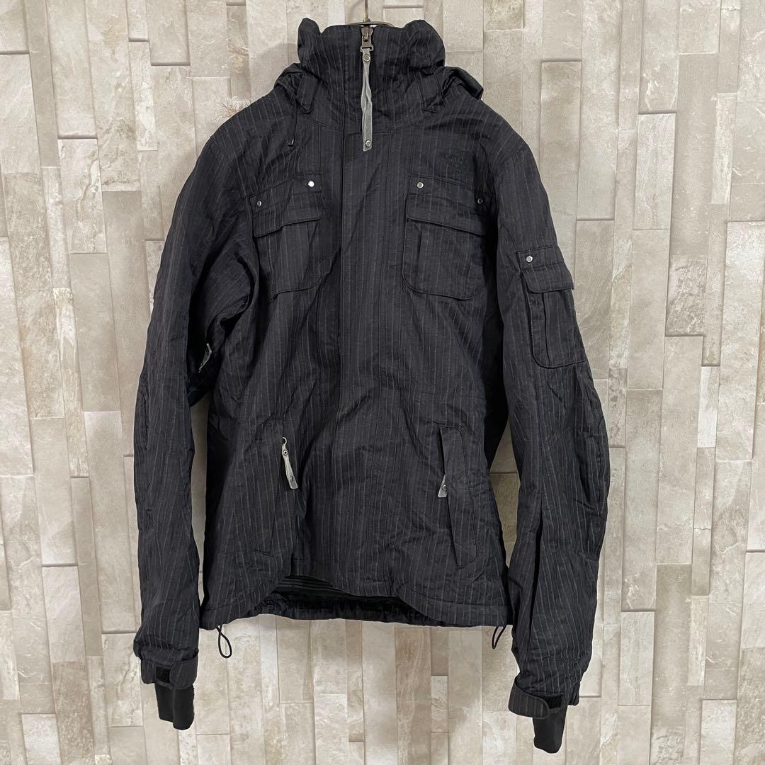 古着 THE NORTH FACE マウンテンパーカー ファー付 ストライプ