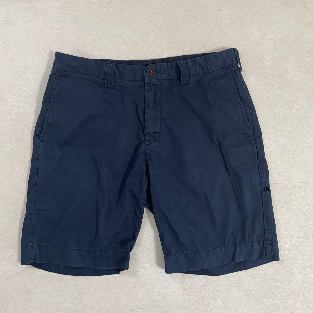 古着 90s POLO RALPH LAUREN ハーフパンツ 34 ネイビー