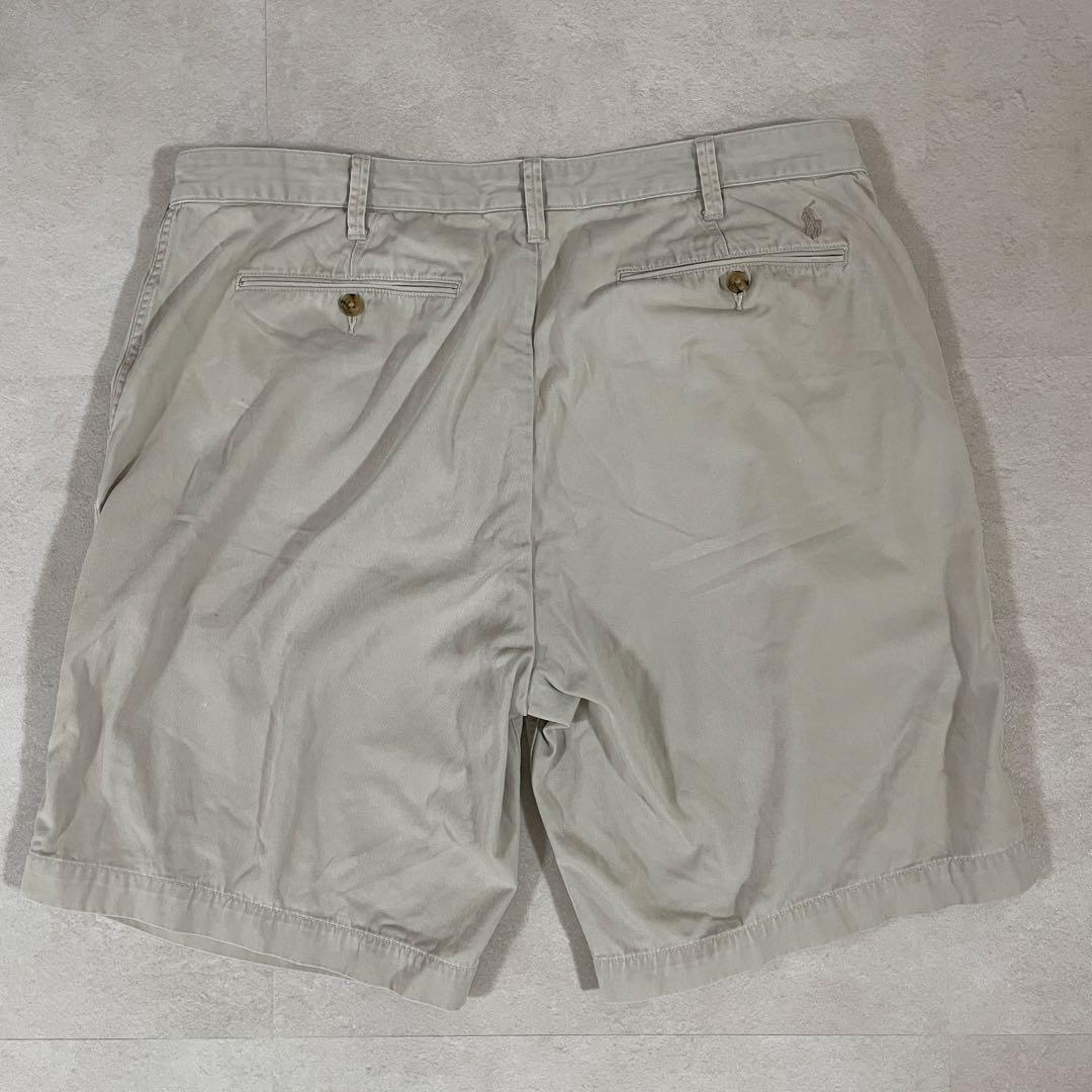 古着 POLO RALPH LAUREN ハーフパンツ サイズ38 ベージュ