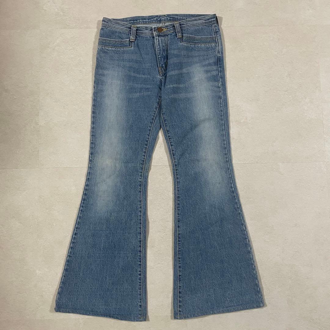 古着 HYSTERIC GLAMOUR デニム フレアパンツ Sサイズ ブルー