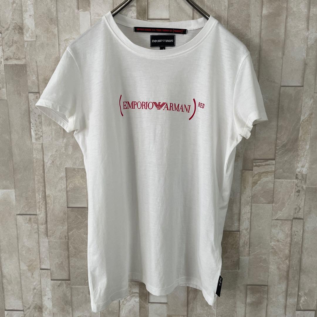 【美品】古着 EMPORIO ARMANI 半袖Tシャツ Mサイズ ホワイト