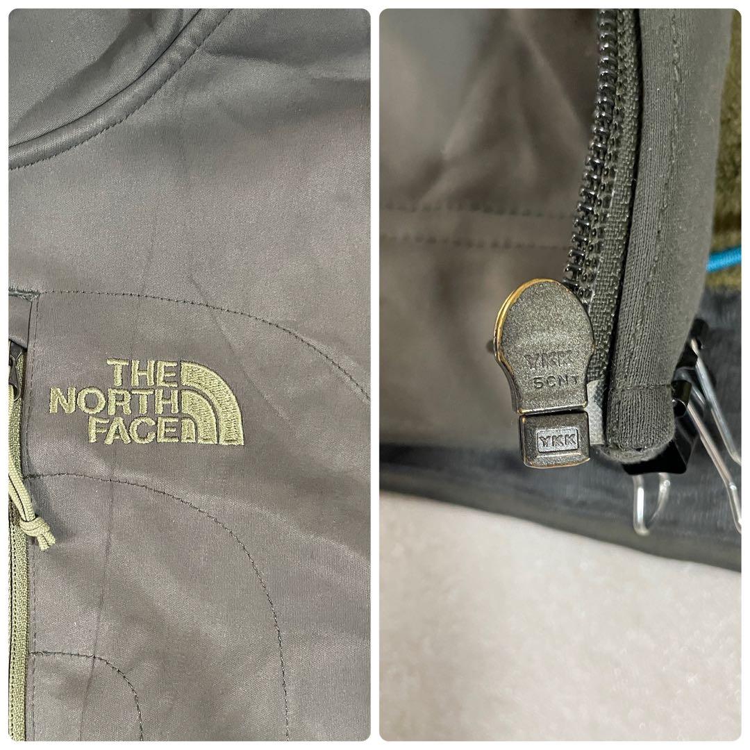 古着 THE NORTH FACE ソフトシェルジャケット サイズL ブラウン