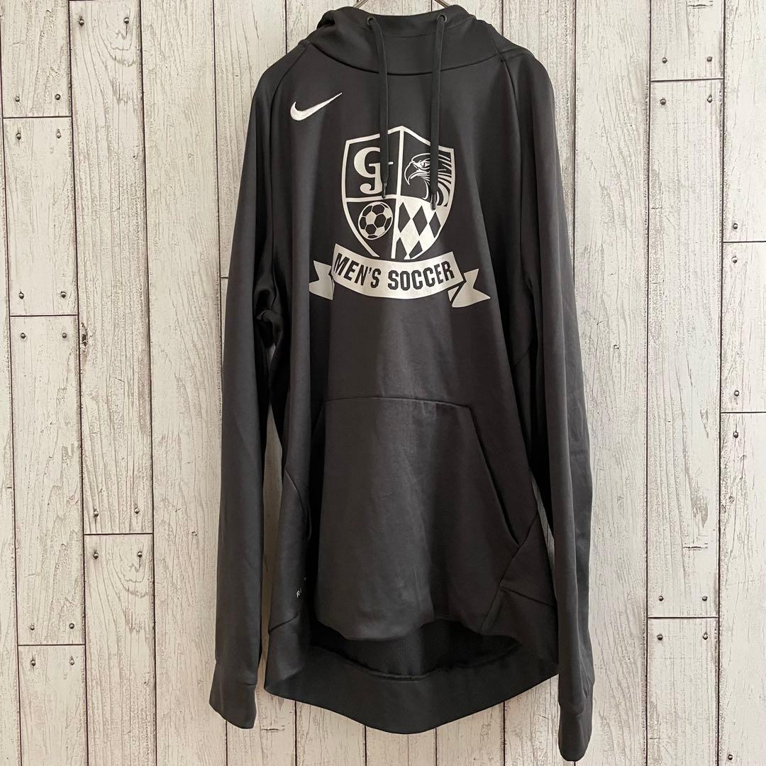 【美品】NIKE ナイキ パーカー DRI-FIT Mサイズ ブラック サッカー