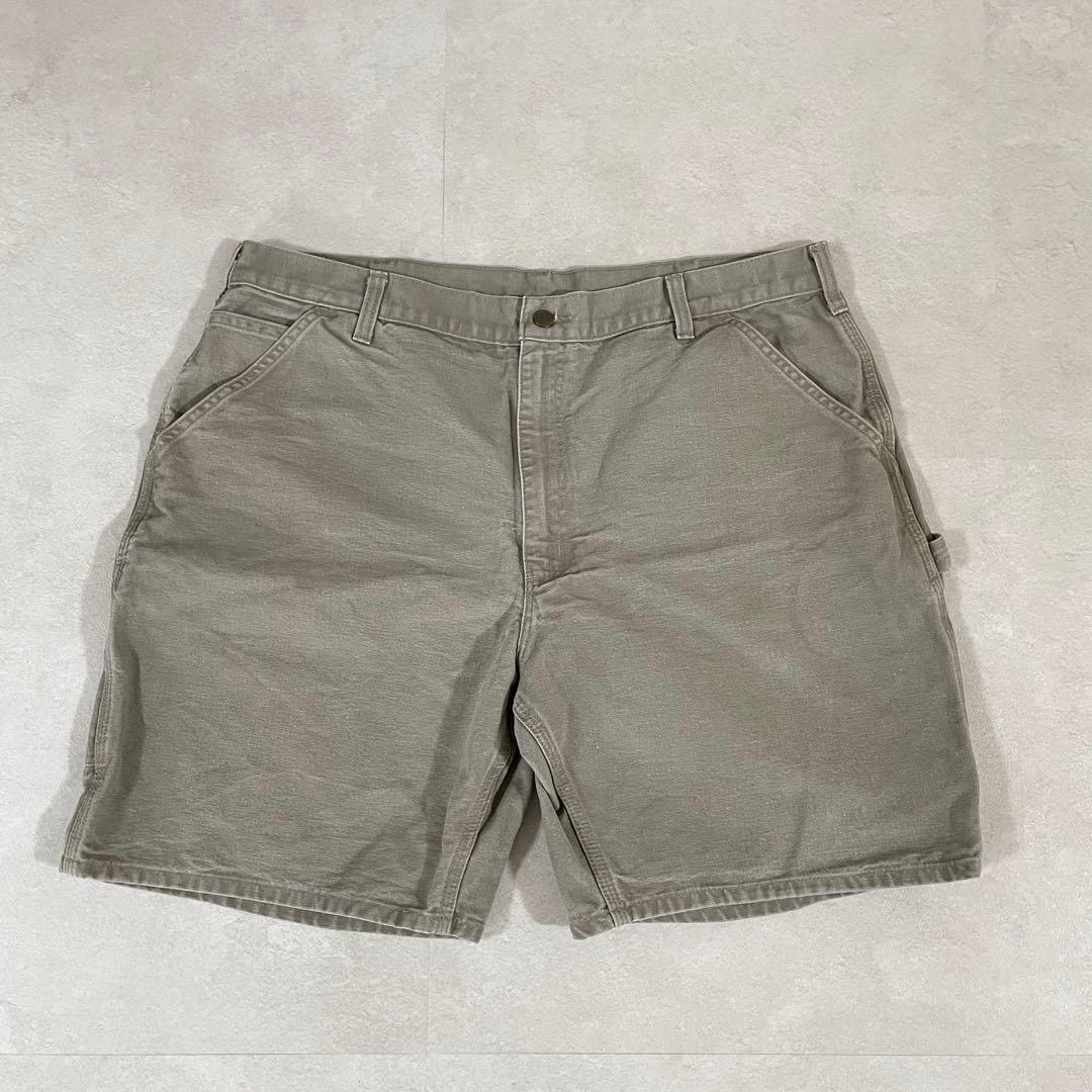 古着 carhartt ハーフパンツ サイズ40 グレー