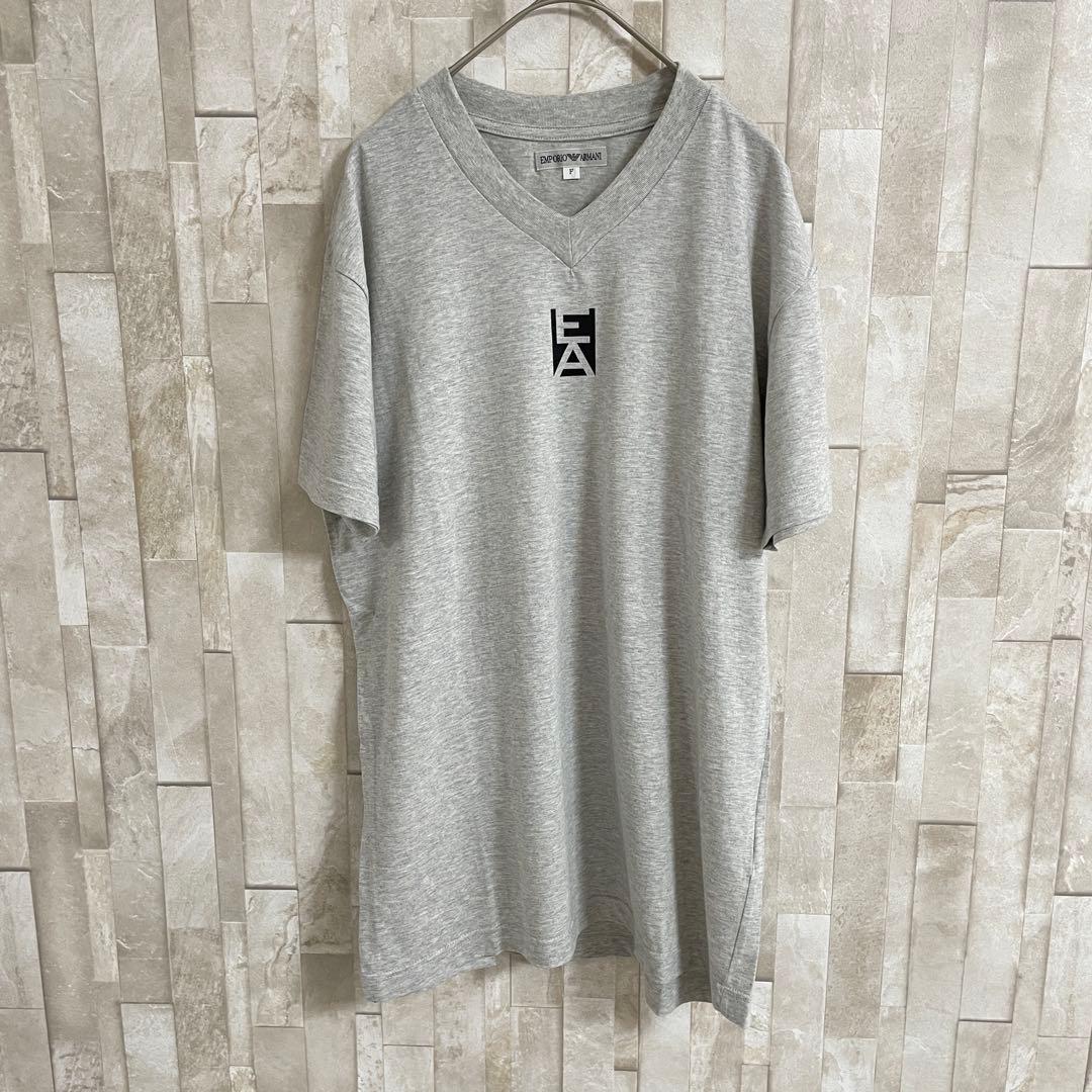 【美品】EMPORIO ARMANI Tシャツ サイズF グレー