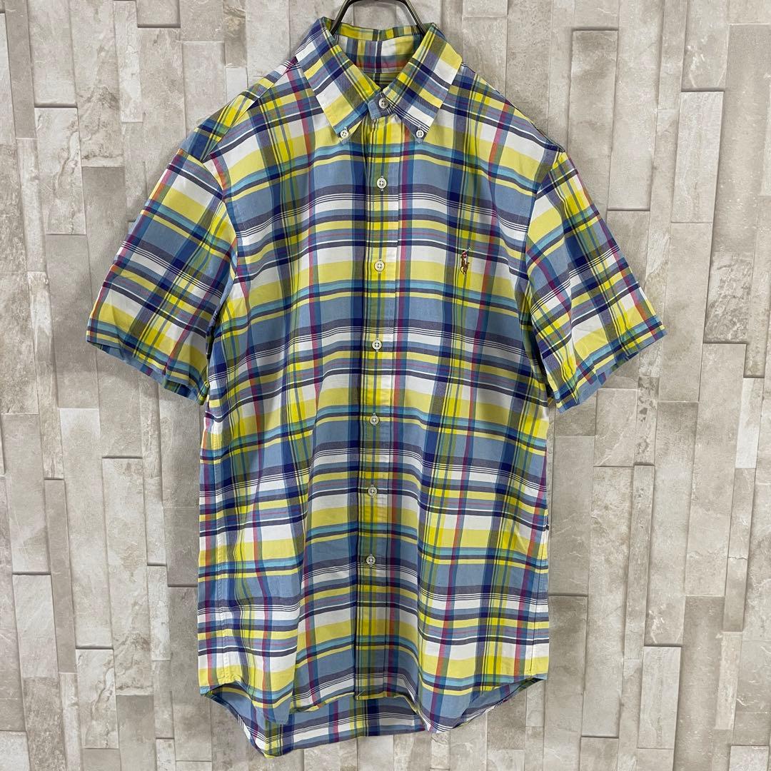 古着 RALPH LAUREN 半袖シャツ サイズS マルチカラーチェック柄