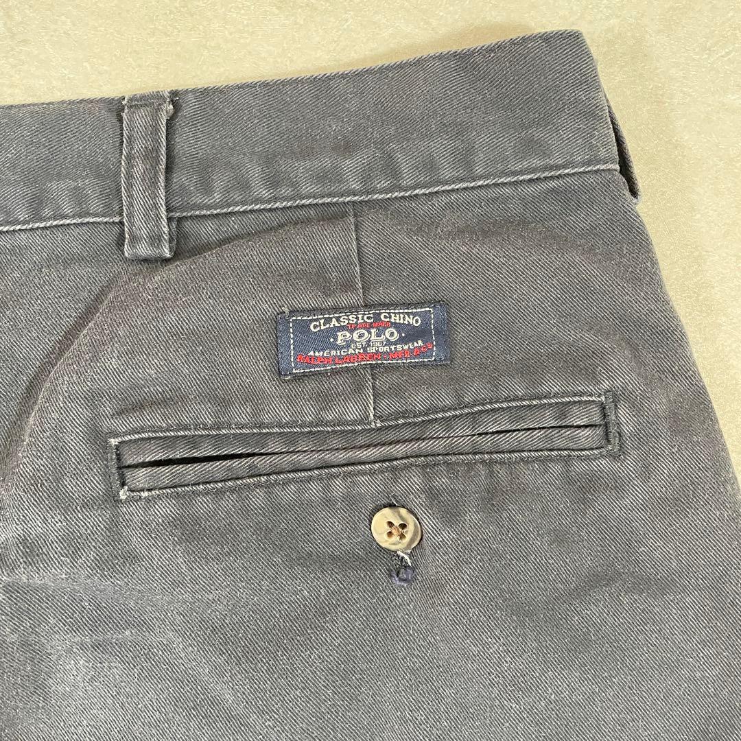 【美品】90s POLO RALPH LAUREN ハーフパンツ 40 紺色
