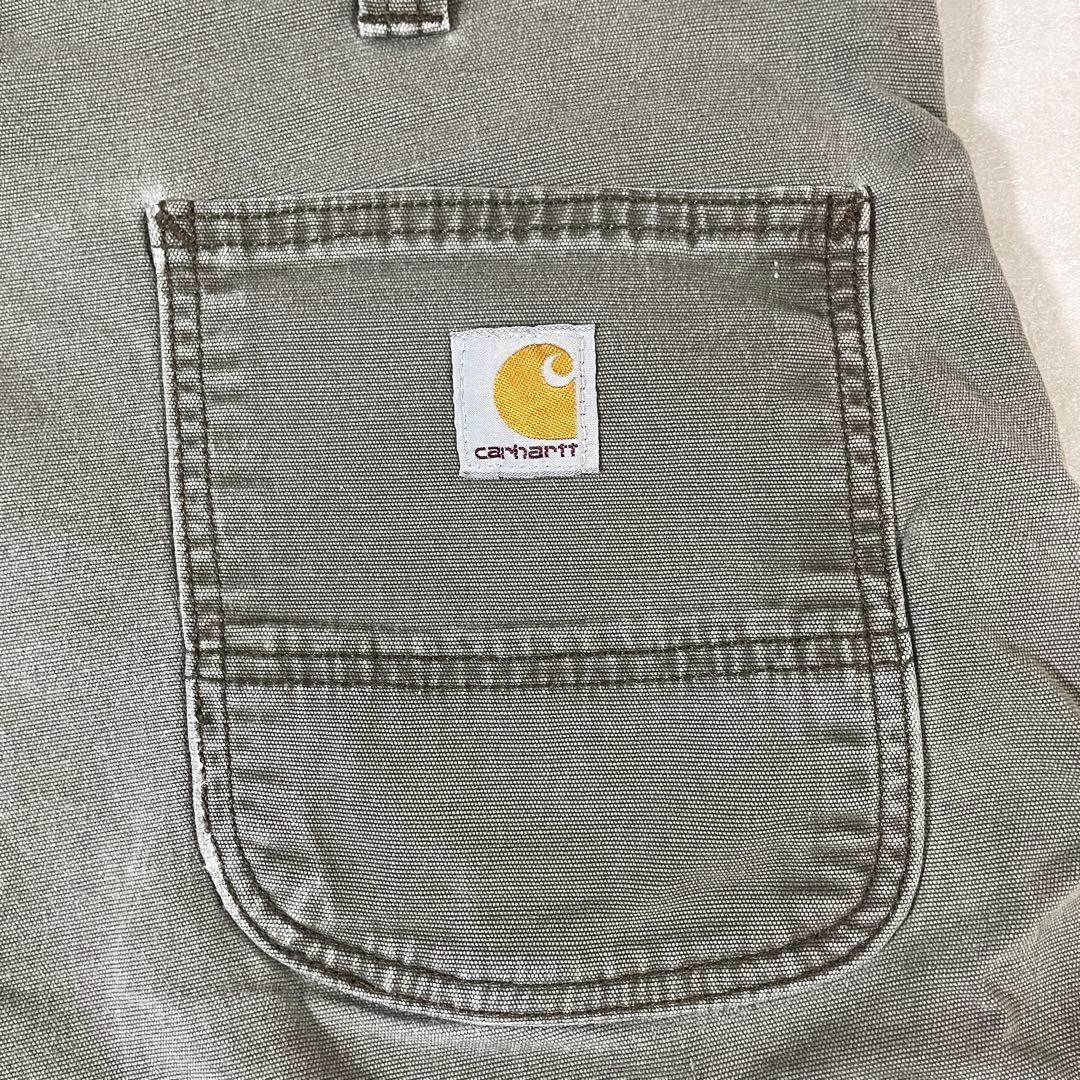 古着carhartt ハーフパンツ サイズ40 グレー