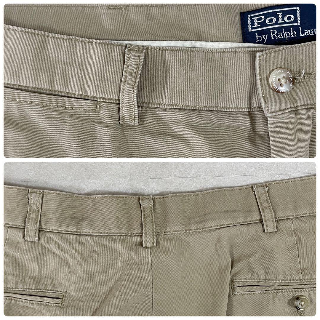 90s POLO RALPH LAUREN ハーフパンツ サイズ36 ベージュ