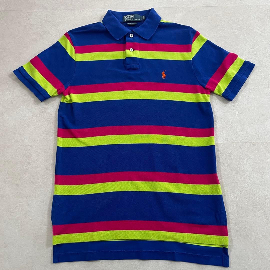 古着 90s POLO RALPH LAUREN ポニー刺繍 半袖ポロシャツ S