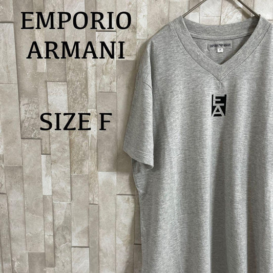 【美品】EMPORIO ARMANI Tシャツ サイズF グレー