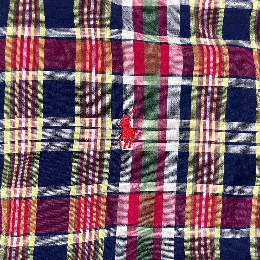 【美品】90s POLO RALPH LAUREN 長袖シャツ ポニー刺繍