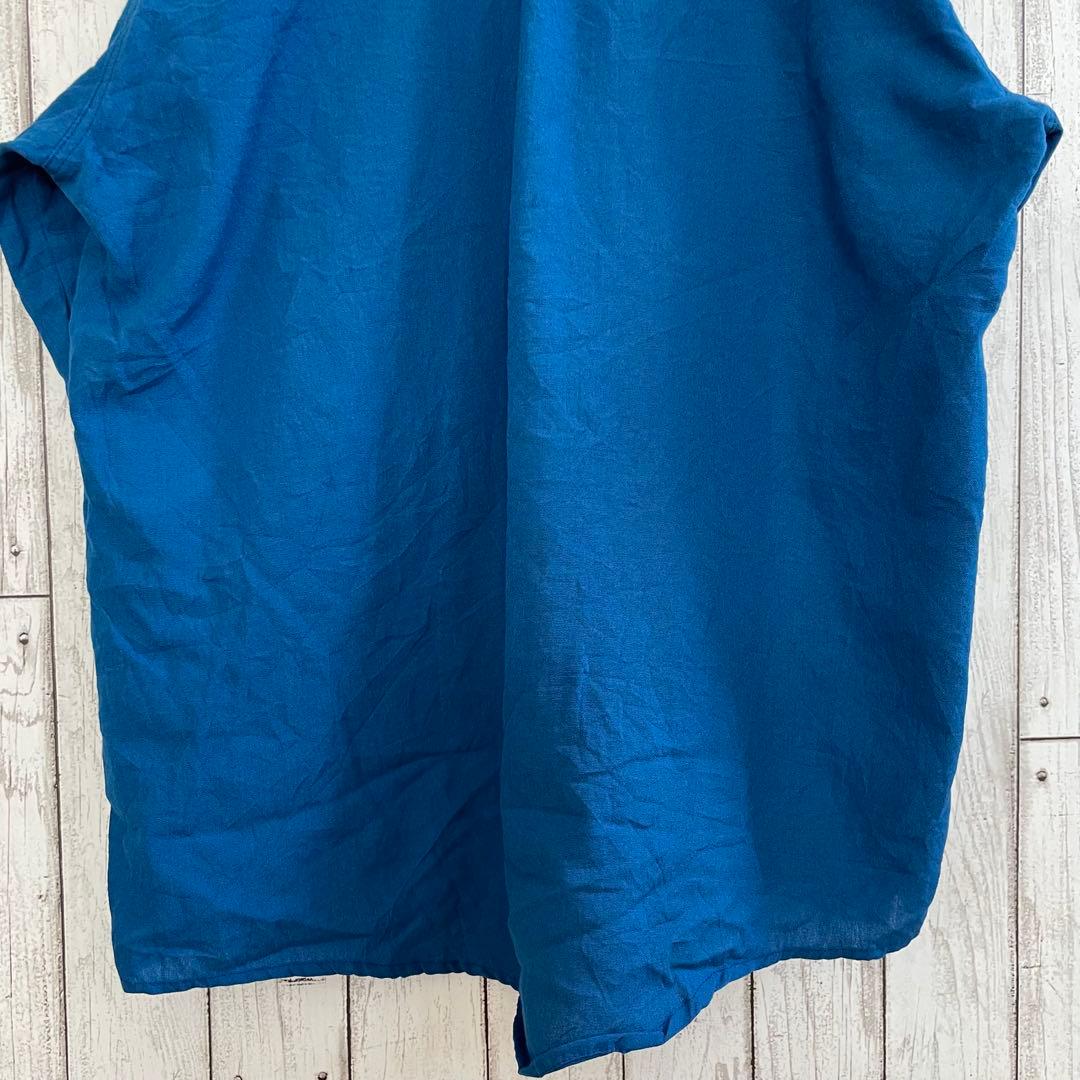 【美品】Bulwark 長袖ワークシャツ XLサイズ ブルー