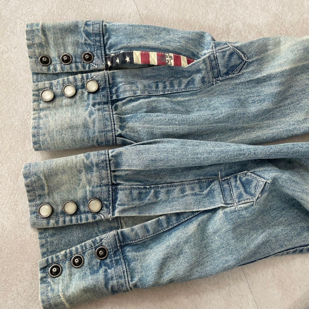 古着 POLO RALPH LAUREN 長袖シャツ デニムシャツ S