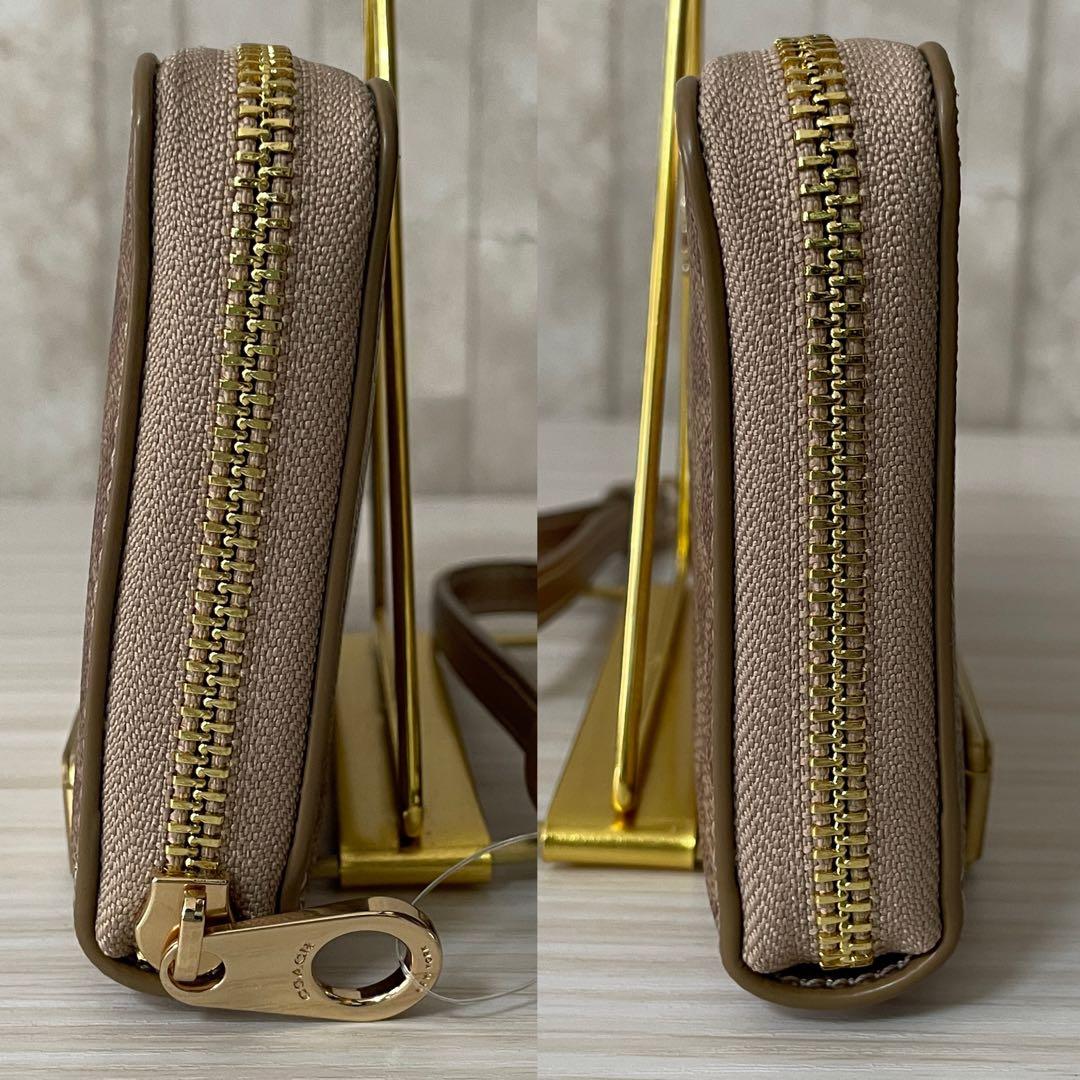 訳あり新品 【箱付き】COACH 長財布 シグネチャー柄